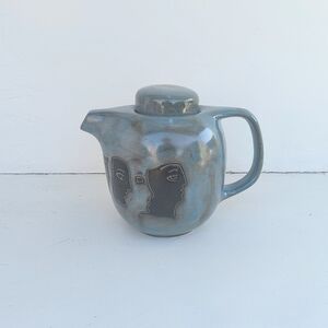 MARA | Mexican Stoneware Ceramic Teapot Pitcher Handcrafted Abstract Face Design